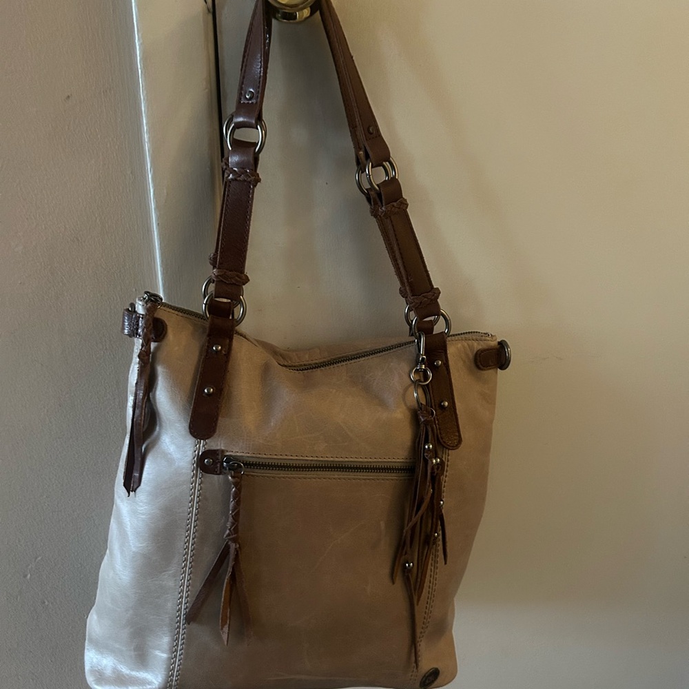 Stylish Cream and Brown Women's Bag: The Sak Happy & free